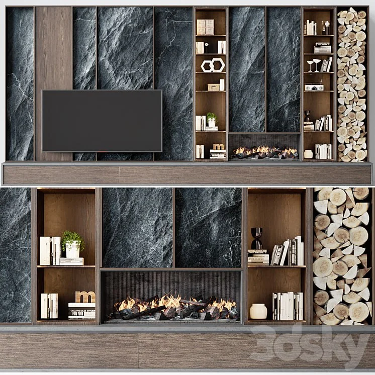 TV wall modern 76